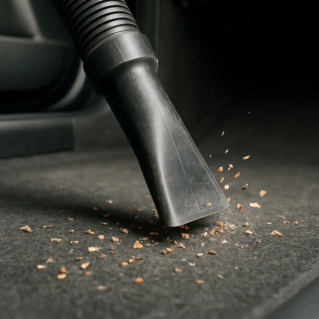 Strong Pull of Car Detailing Vacuum