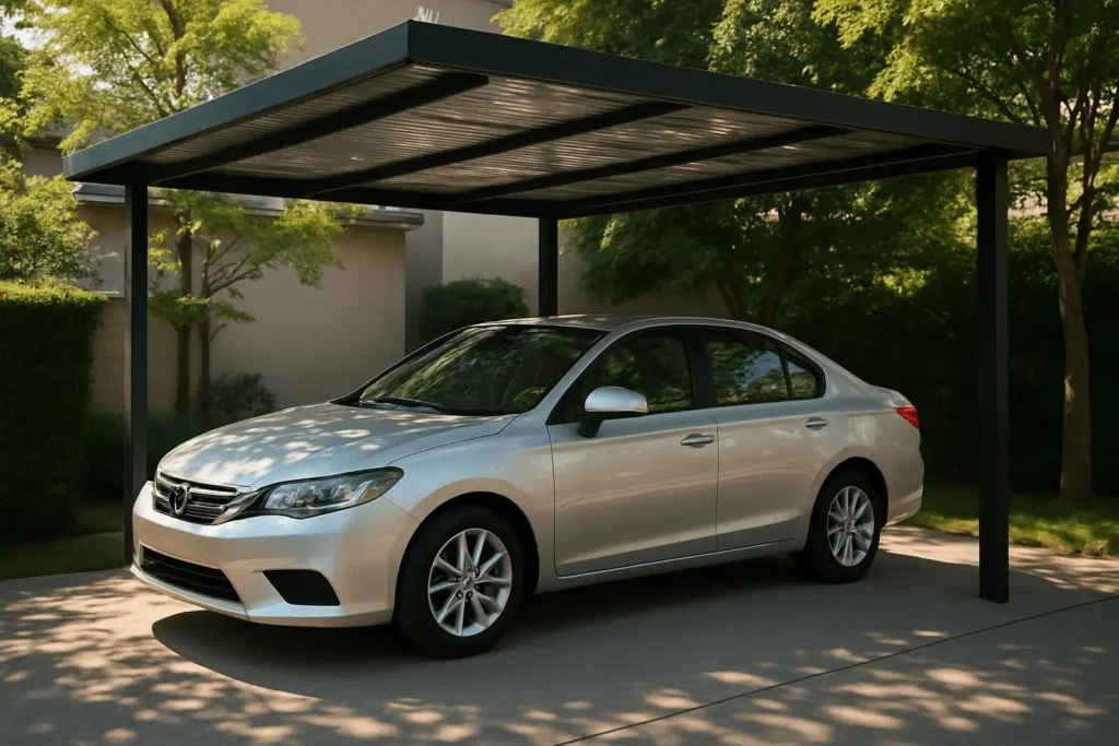 car under carport