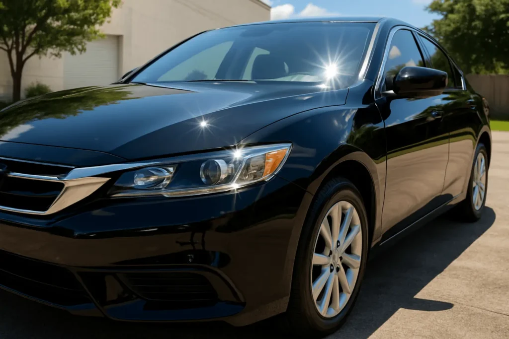 clean shiny car