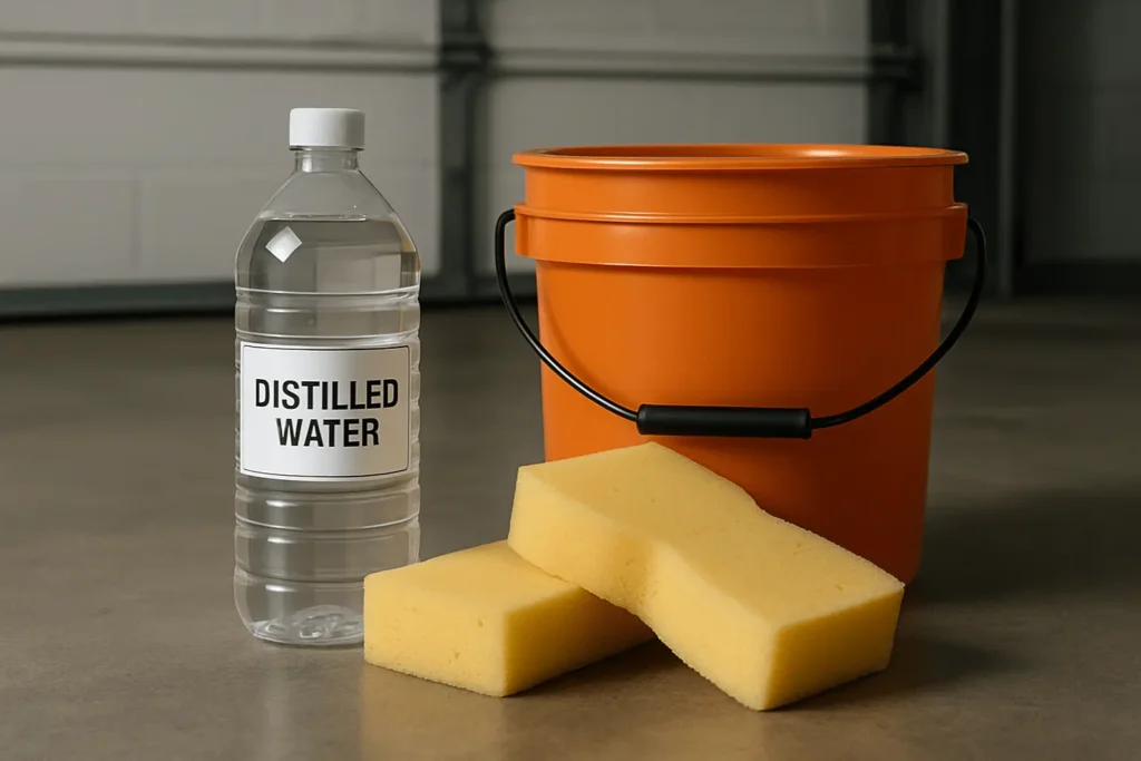distilled water
