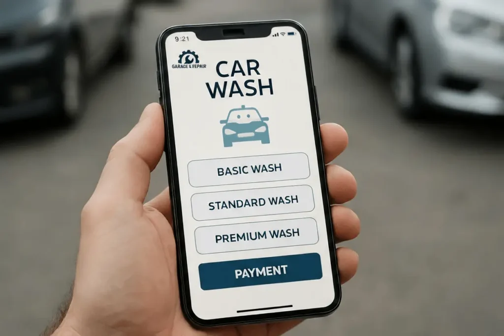 mobile app car wash