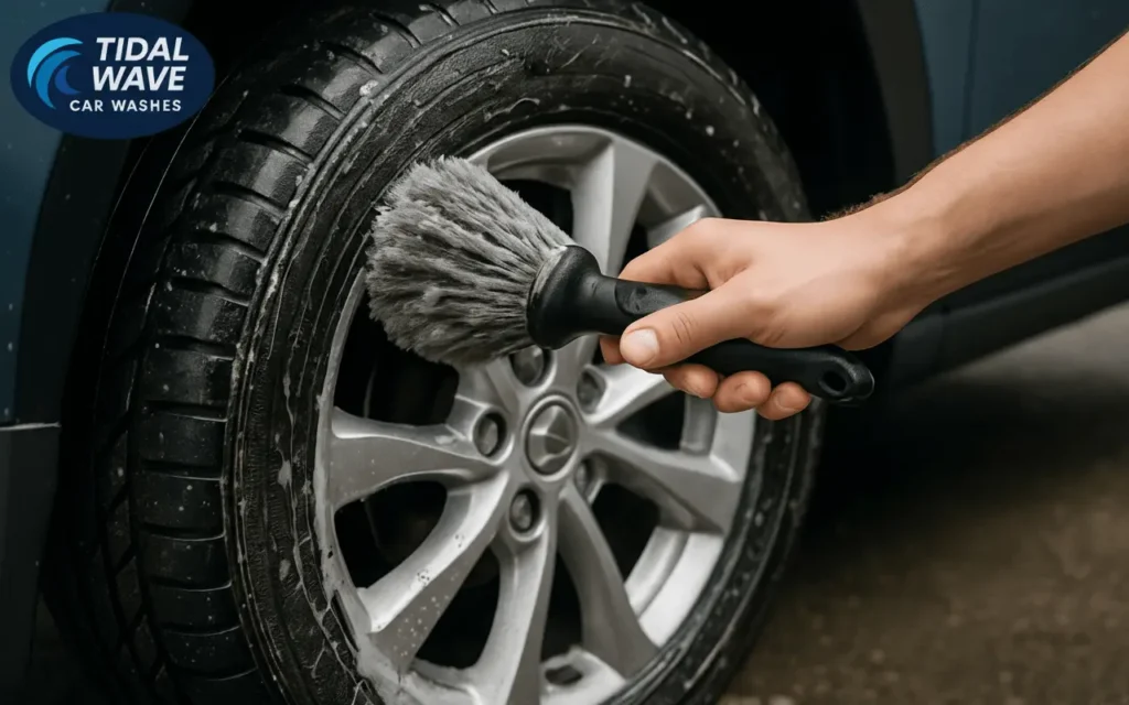 wheel tire brush