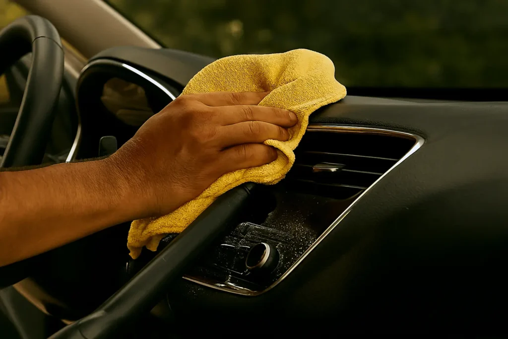 dashboard cleaning