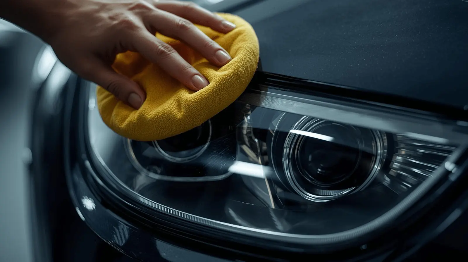 polishing headlight