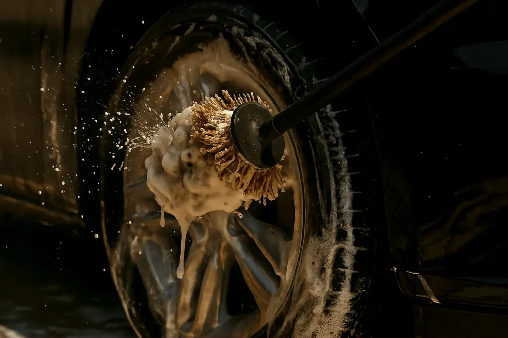 tires cleaning
