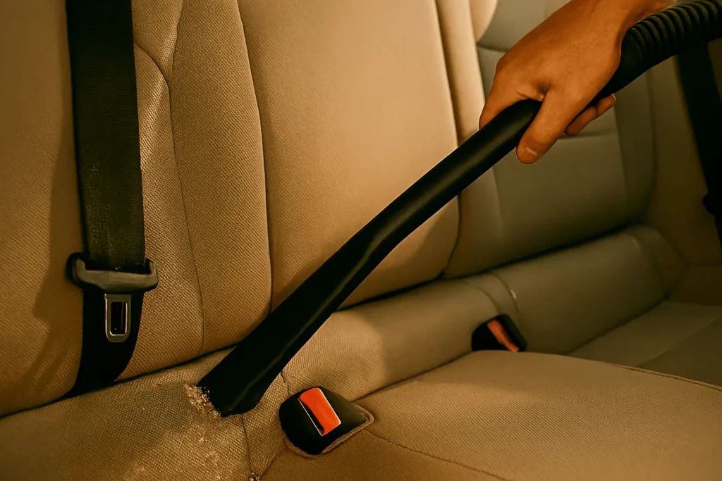 vacuuming interior