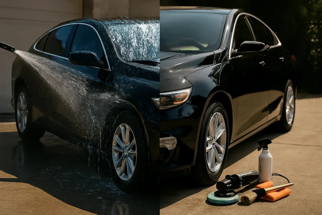 washing vs detailing