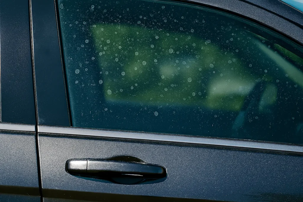 water spots on windows
