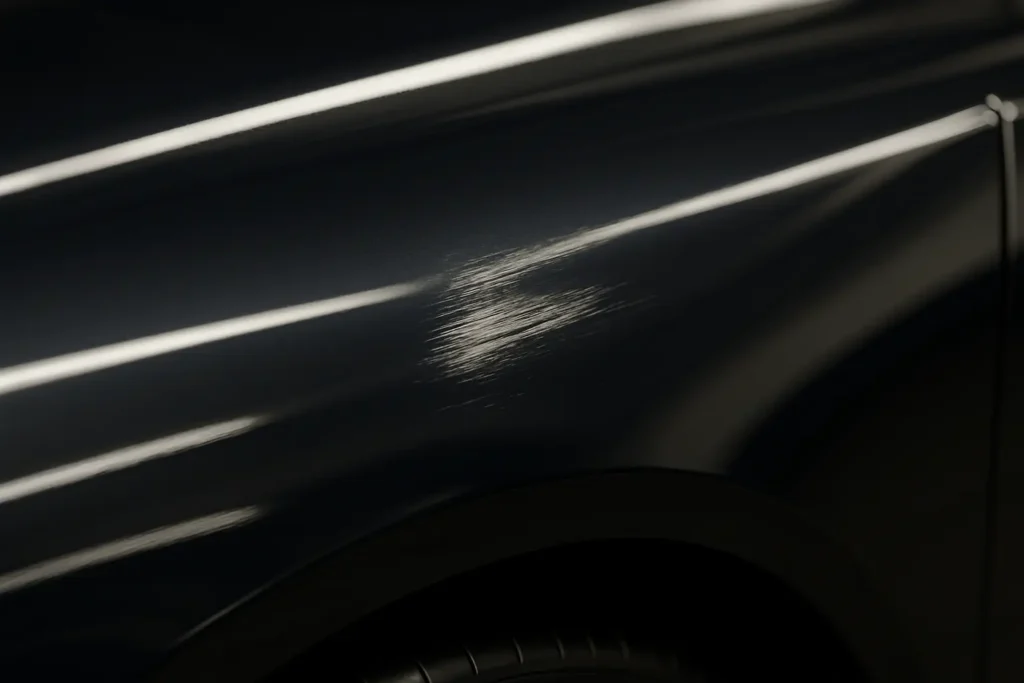 paint stain on car clear coat