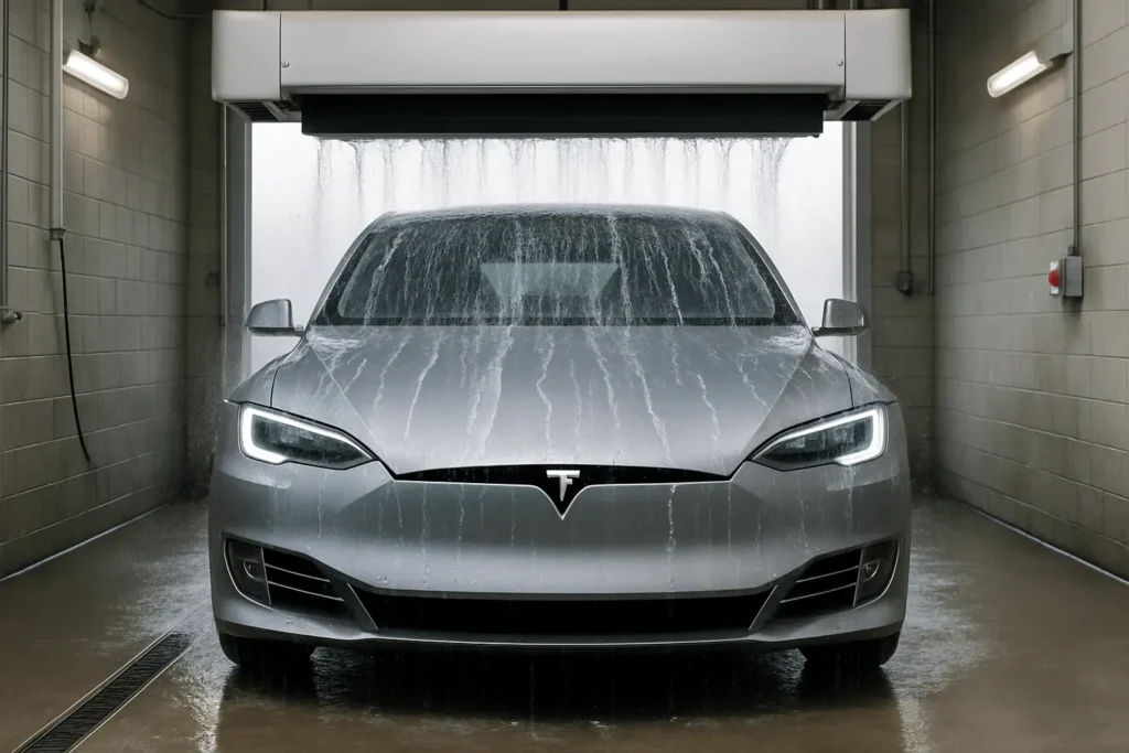 tesla car wash mode