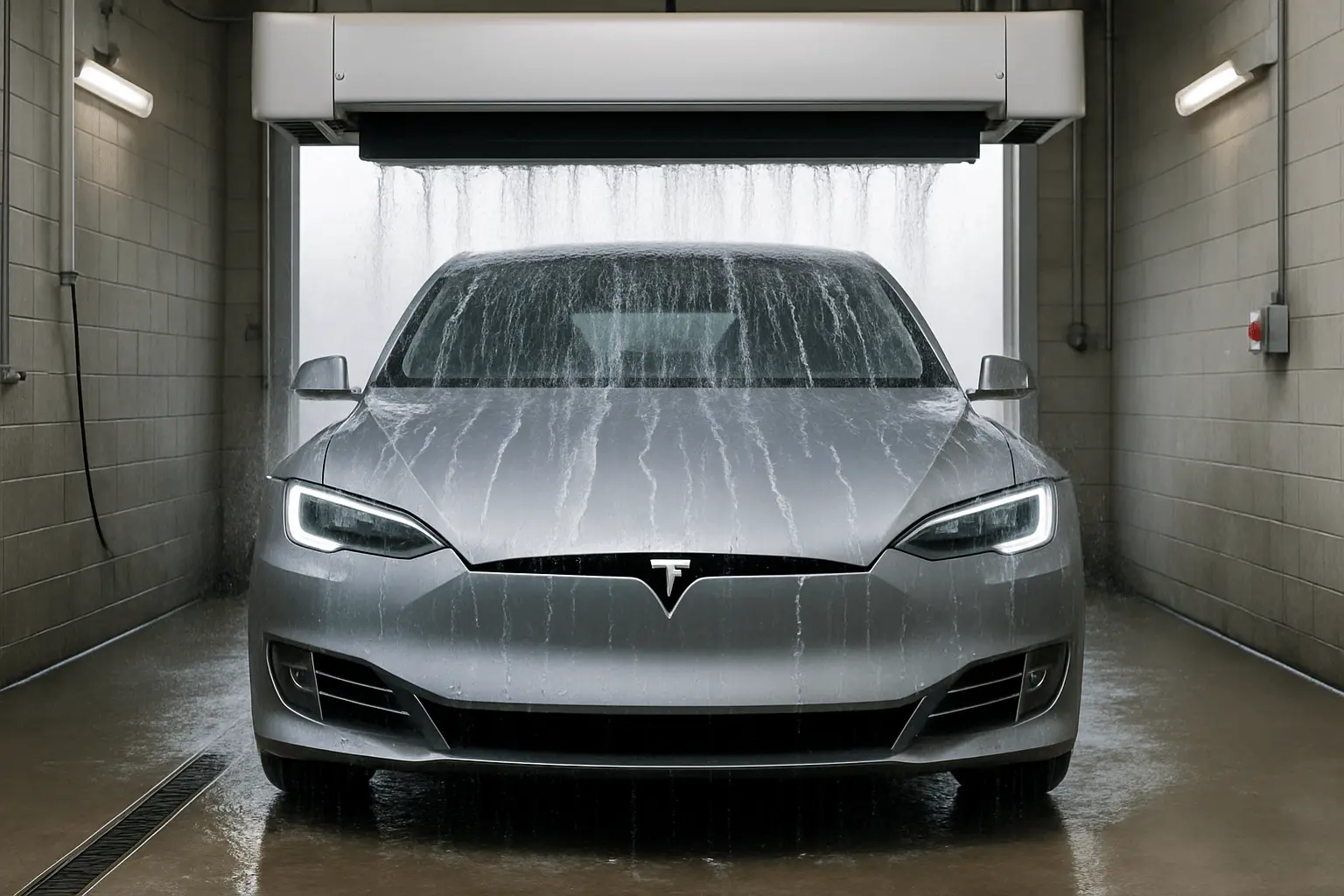 tesla car wash mode